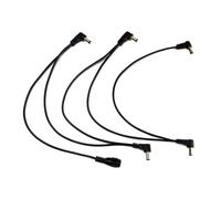 Zanthicia Chaîne de pédale d'effet câble d'alimentation 5 voies Instrument de musique cordon guitare fil remplacement Portable professionnel amovible