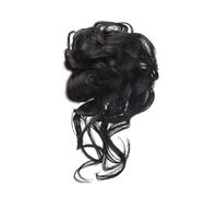 Zanthicia Chignon à griffes bouclées en désordre fabriqué avec des fibres à haute température pour un aspect naturel et réaliste, léger, solide et stable, noir naturel