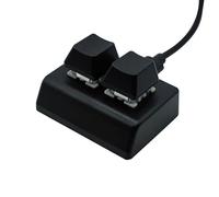 Zanthicia Clavier de Jeu à 2 Touches avec rétroéclairage, système hotswap Unique et Interface USB pour Un Gameplay Mini-claviers hotswap, contrôle du Volume, USB-C.