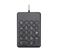 Zanthicia Clavier numérique Portable pour Ordinateurs Portables : léger, Facile à Transporter et Efficace. Clavier numérique de comptabilité financière, 269 Touches Noires, 13.6 x 9.2 cm