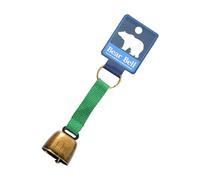 Zanthicia Clochette ours avec porte-clés, clochette vache suspendue pour l'alpinisme et les voyages en plein air, bracelet vert bronze, Bracelet Vert Bronze, 12 x 3.5 cm