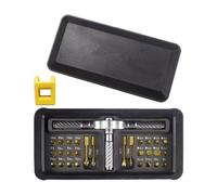 Zanthicia Coffret de tournevis à cliquet multifonction 30 en 1 avec boîte de rangement pour une organisation optimale et des projets de bricolage réussis. Conçu pour une large