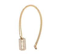 Zanthicia Collier de coiffeur, pendentif punk, bijou unique, cadeau pour | qui aiment les accessoires tendance, pendentif sèche-cheveux, chaîne de bijoux de salon de coiffure