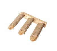 Zanthicia Colonne à gratter pour Chat de qualité supérieure - Enroulement de Corde Chanvre en Bois Naturel Robuste et Durable Escaliers d'escalade pour Chat Arbre à, 3 Couches (Corde Chanvre)