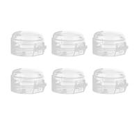 Zanthicia Couvercles de boutons de cuisinière, faciles à nettoyer, universels, pour prévenir les Accidents cuisine, avec couvercles boutons cuisinière à gaz, 6 pièces/ensemble, Couleur transparente