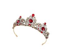 Zanthicia Couvre- de fête Coiffe de mariée Polyvalent Couronnes cristal longue durée Reine Couleur vive Couvre-chefs bal Fournitures mariage
