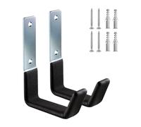 Zanthicia Crochets muraux robustes pour garage, pour objets encombrants et matériel de jardinage : échelle à vélo suspendue, outils de jardin, chaises pliantes, etc. Crochet