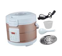 Zanthicia Cuiseur à riz de voyage mini 3L pour véhicule, chauffage, idéal pour préparer des soupes du riz chauds lors de voyages en voiture en camping. Cuiseur voyage chauffant pour la