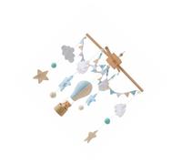 Zanthicia Décoration de Plafond en Feutrine pour Chambre d'enfant : Pendentif, Jouet, Carillon en Bois. Plus qu'un Simple Jouet, C'est Aussi Une Belle décoration pour la Chambre. Boules de Feutrine,