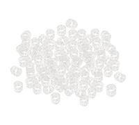 Zanthicia Démarquez-vous avec ce set de perles pour dreadlocks comprenant 100 anneaux métalliques ajustables et de magnifiques pinces à tresses unisexes, Argent, 0.47 x 0.39 pouce