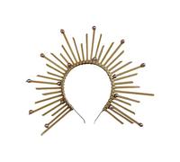 Zanthicia Diadèmes-couronnes pour femmes, en plastique résistant, pour spectacles bals masqués. Le halo pour séances photo mesure environ 23 cm x 30 cm, Ballon rond, 23 x 30