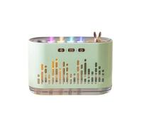 Zanthicia Diffuseur d'huiles essentielles avec fonction anti-brûlure sèche et cycle de 7 couleurs pour une ambiance personnalisée Diffuseur méduse ABS, vert