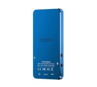 Zanthicia Écran Compatible Bluetooth MP3 MP4 Audio Radio Lecteur Basse Portable Musique Lecture E-Book Fourniture Ménage Intérieur, Bleu, 8 Go