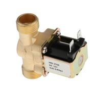 Zanthicia Électrovanne normalement fermée à 1 voie offrant une performance durable et une régulation de pression constante. Électrovanne à eau normalement fermée, Doré, Entrée DC12V