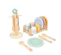 Zanthicia Ensemble de Jouets de Cuisine en Bois pour Enfants, Faire Semblant Cuisiner, Jouets Cuisine Amusants, Ensemble pour Tout-Petits, Jouet en Bois