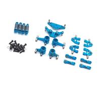 Zanthicia Ensemble de tasse de direction d'amortisseur arrière en métal bras oscillant 1:28 remplacement d'assemblage pièces rechange voiture pour Wltoys K999 P939, Bleu