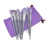Zanthicia Faites l'expérience d'outils de beauté de poils souples pour une application à chaque en plastique ensemble pinceaux maquillage portables pinceau beauté, Taro violet