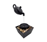 Zanthicia Fontaine de table élégante avec théière flottante et éclairage chaleureux, idéale pour décorer votre table et créer une ambiance chaleureuse à la maison au