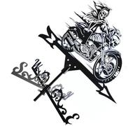 Zanthicia Girouette en métal Unique, Dieu de la Mort, pour décoration de Toit, Peinture en aérosol, indicateur Direction du Vent rétro, girouette métal