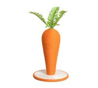 Zanthicia Griffoir Sharpen Claw Cats avec Corde en sisal Attrayante pour Un Jeu Actif et Une réduction de l'usure des Meubles. Jouet griffoir pour Chat en Corde sisal Forme de Carotte, L