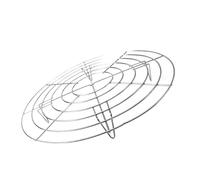 Zanthicia Grille de refroidissement polyvalente pour cuire des biscuits, refroidir des tartes et rôtir légumes en un seul endroit. Grille ronde antiadhésive, plaque de cuisson à pain, en acier