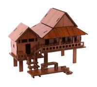 Zanthicia Horloge de Bureau en Bois, Cadeau pour Adultes et Adolescents, décoration intérieure, Puzzle en Bois Lisse Unique, Architecture à Faire soi-même, Artisanat écologique, Maquette 3D,