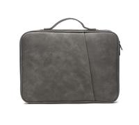 Zanthicia Housse universelle pour ordinateur portable sac à main pour ordinateur portable fermeture à glissière sac de transport antichoc protecteur pochette d'affaires, Gris, 12.9-13 pouces