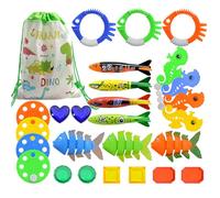 Zanthicia Jouets de Piscine colorés - Taille pour Une Prise en Main Facile et Une Formation de compétences plongée Ensemble Jouets sous-Marins ABS Coffre-Fort Non Toxique , Quatre-Vingt-Un , 81