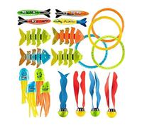 Zanthicia Jouets de Piscine colorés - Taille pour Une Prise en Main Facile et Une Formation de compétences plongée Ensemble Jouets sous-Marins ABS Coffre-Fort Non Toxique , Quatre-Vingt-Quatorze , 94