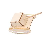 Zanthicia Kit d'expérimentation scientifique de voiture assemblé à la main, cadeau pour enfants, facile à assembler, jouets éducatifs de développement du cerveau en bois