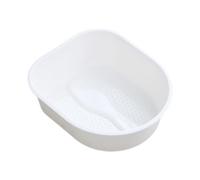 Zanthicia La baignoire pour les pieds avec bassin de massage des pieds présente des bosses confortables pour la relaxation personnes âgées et chevilles confortablement, Blanc, 38.5 x 33 x 11.5 cm