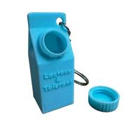 Zanthicia Le porte-clés amusant en forme de carton de lait ajoute une touche originale Pour aux accessoires qui peuvent contenir l'humidité et la poussière. Quand le sac à ABS, bleu