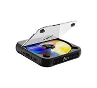 Zanthicia Lecteur CD Portable Compact et Rechargeable offrant jusqu'à 7 Heures d'autonomie pour écouter de la Musique en déplacement. Léger et Compact, il, Noir, 135 x 135 x 25 mm