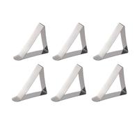 Zanthicia Les Pinces à Nappe en Acier Inoxydable Maintiennent solidement Les couvertures de Table en Place, faciles et sûres pour l'extérieur, Pinces de Support Nappe, 6 Morceaux