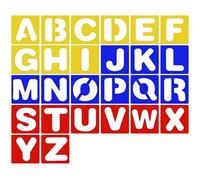 Zanthicia Lettre Pochoirs Alphabet En Plastique Enfants Outils De Peinture Multi-usages Fournitures D'apprentissage Robuste Flexible Scrapbooking Artwork, type 3