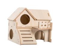 Zanthicia Maison innovante pour Hamsters avec échelle à Plusieurs Niveaux offrant Un Espace Confortable pour Dormir et abriter de Petits Animaux comme des gerbilles naines, des Souris, Rats et