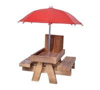 Zanthicia Mangeoire à écureuils créative en Bois, conçue pour faciliter Le nourrissage. Un bel ajout au Jardin pour Les Amoureux de la Nature. Table de mangeoire à écureuils en Bois pour Jardin.