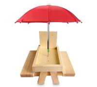 Zanthicia Mangeoire pour Animaux antirouille Portable Amovible réutilisable Table de Pique-Nique pour Animaux de Compagnie Jardin maïs Nourriture Support Stockage Fournitures