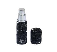 Zanthicia Mini flacon vaporisateur de parfum facile à remplir et à transporter pour les retouches en déplacement et facile Spray de parfum pas fuir, Diamant noir