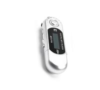 Zanthicia Mini Lecteur MP3 2 en 1, Support de Carte TF 32 go, Petit Lecteur Flash, de Musique LCD léger, contrôle à Un Doigt, Sport, Mèche