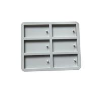 Zanthicia Moule à savon fait main en silicone facile à mouler pour la cire Profitez du temps de bricolage Moule rectangulaire en silicone pour aromathérapie