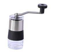 Zanthicia Moulin à café manuel à manivelle, moulin grains de café portable, réglage de la mouture ajustable, 12 niveaux réglage, outil cuisine, Argent