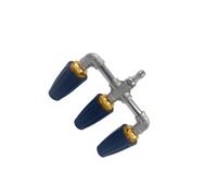 Zanthicia Nettoyage Efficace avec la buse Triple de Rechange pour Nettoyeur Haute Pression : buse rotative à 360° pour Murs et Autres Surfaces, Accessoire 3 en 1, Conseils pour, Laiton, 16 x 15 cm