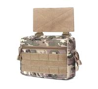 Zanthicia Nylon sac de rangement extérieur Portable multi-poches professionnel fermeture éclair carte taille poche Camping escalade Pack, Couleur camouflage
