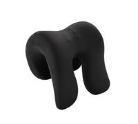 Zanthicia Oreiller de soutien cervical, oreiller de bureau conçu pour une relaxation optimale pendant les études, le travail, la pause déjeuner pour une, Noir massif, 25 x 18 x 28 cm