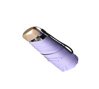 Zanthicia Parapluie ensoleillé Housse de Pluie Doux Cadeau Affaires Fabrication Multicolore Ombre Pliant Design Fournitures d'été, Violet