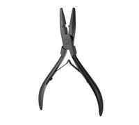 Zanthicia Pince à extensions de cheveux polyvalente, outil multifonctionnel en acier inoxydable, confortable pour une utilisation à domicile et en salon, outil de coiffage pour, Noir, 13 x 8.4 cm