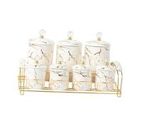 Zanthicia Plateau de service compartimenté pour fruits secs, facile à nettoyer, avec couvercles mignons, solution de rangement idéale.