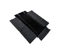 Zanthicia Pochette de rangement pour bijoux légère et portable, dotée de boutons-pression et d'élastiques, pour un rangement organisé vos bijoux en voyage. Petite pochette pliable, Modèle A