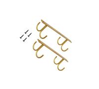 Zanthicia Porte-tasses à café en fer robuste et durable, à placer sous une étagère, avec crochets multifonctions pour suspendre les tasses café sur le plan de travail de la cuisine.